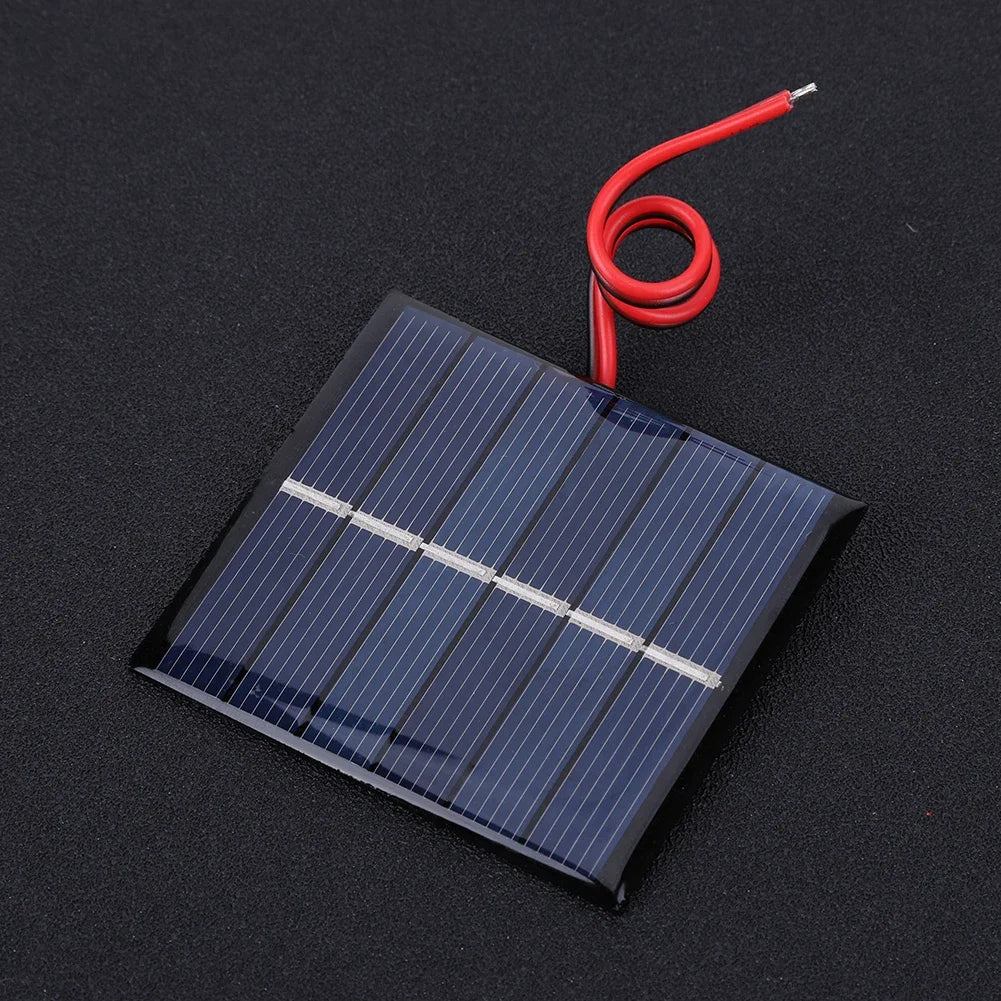 0.55W 3V Small Solar Panel DIY Solar Battery Charger Mini Polycrystalline Solar Cells Photovoltaic Cells Charger for Solar Light