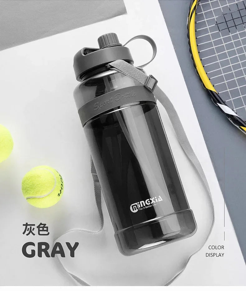 1L 2L 3L Double Straw Water Drinking Bottle Sport Water Bottle Cup with Straps BPA Free Outdoor Large 700 1000 2000 3000ml