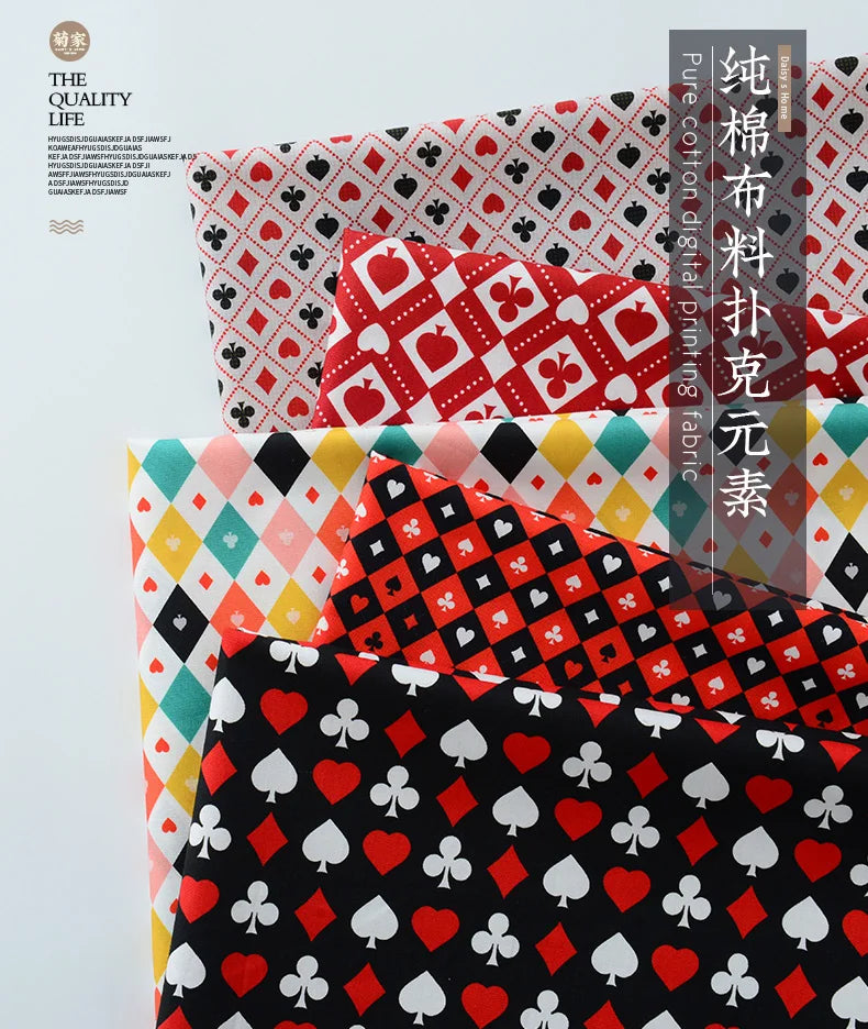 145x50cm Cotton Digital Printing Fabric, Handmade DIY Clothing Tablecloth Home Cloth