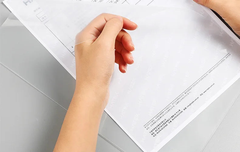 10 to 30 PCS A4 File Folder Desk Organizer Stationery Clear Folder for Documents Office school supplies