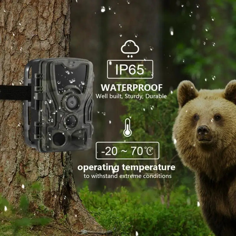 20MP 1080P Outdoor Hunting Trail Camera Wildlife Infrared Night Vision Motion Activated IP65 Waterproof Trap Wild Surveillance