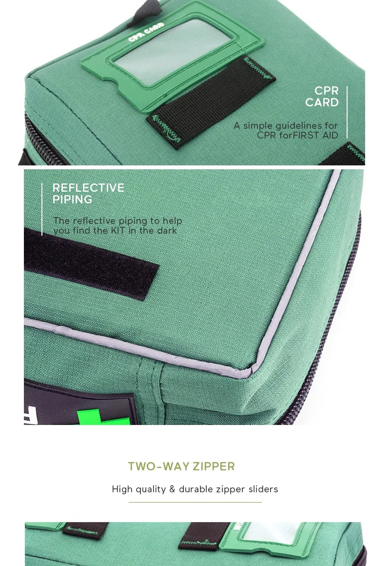 255pcs/Empty First Aid kit Emergency Survival kit Medical Bag with Storage Lable for Hiking Camping Hunting Travel Wound Bag