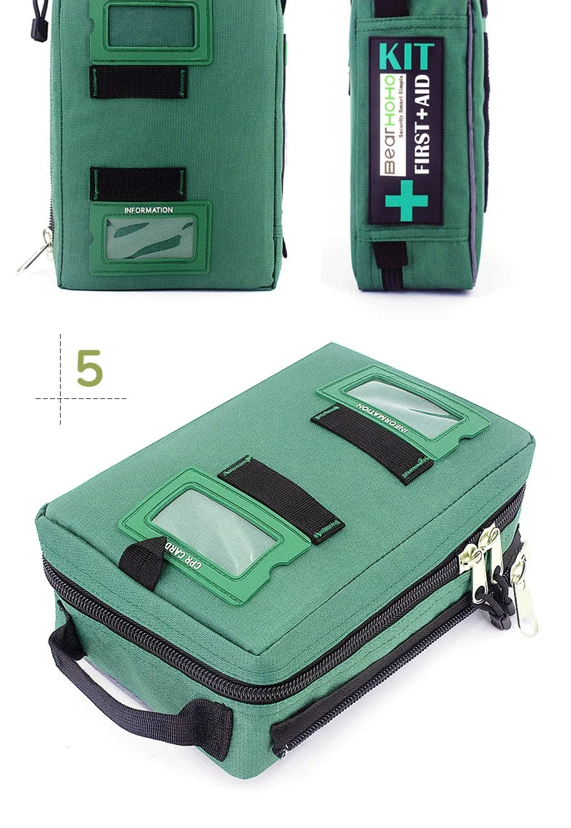 255pcs/Empty First Aid kit Emergency Survival kit Medical Bag with Storage Lable for Hiking Camping Hunting Travel Wound Bag
