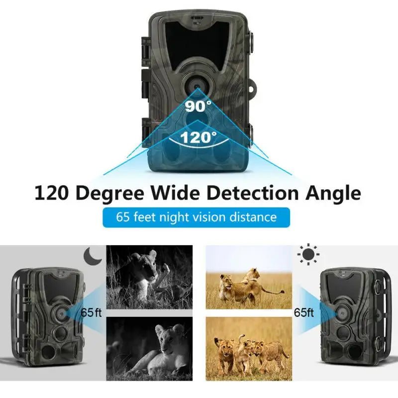 20MP 1080P Outdoor Hunting Trail Camera Wildlife Infrared Night Vision Motion Activated IP65 Waterproof Trap Wild Surveillance