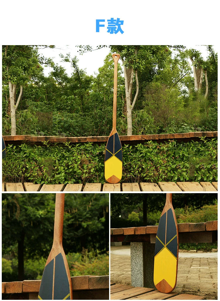 120cm Vintage Style decoration wooden rowing boat oars canoe paddle