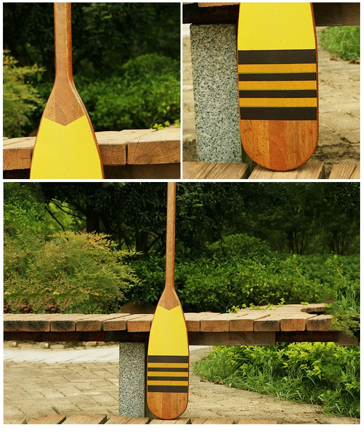 120cm Vintage Style decoration wooden rowing boat oars canoe paddle