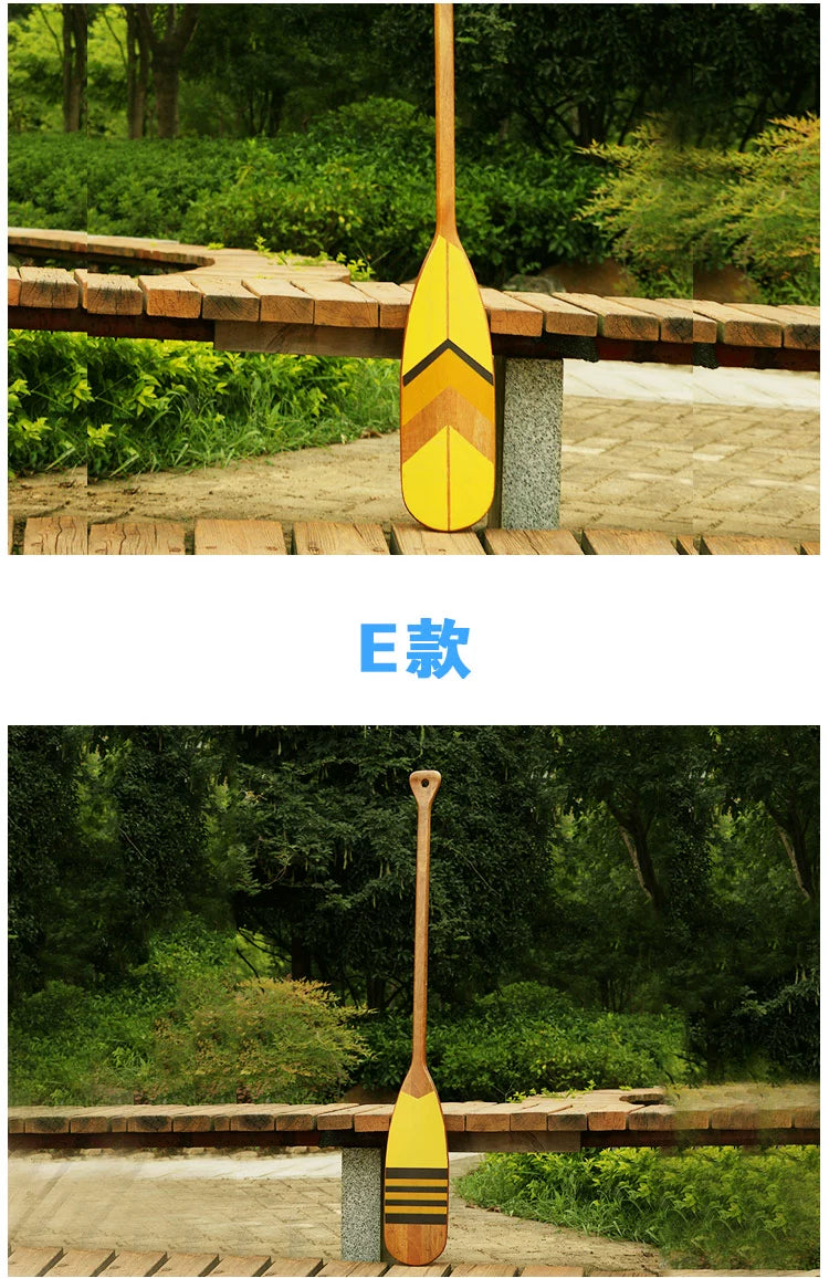 120cm Vintage Style decoration wooden rowing boat oars canoe paddle