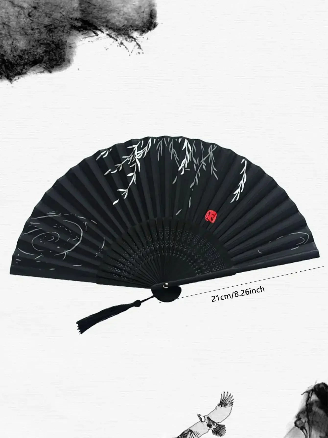 1pc-Elegant Wooden Folding Hand Fan Favored By Fans, Favored By Wedding Parties and Performances
