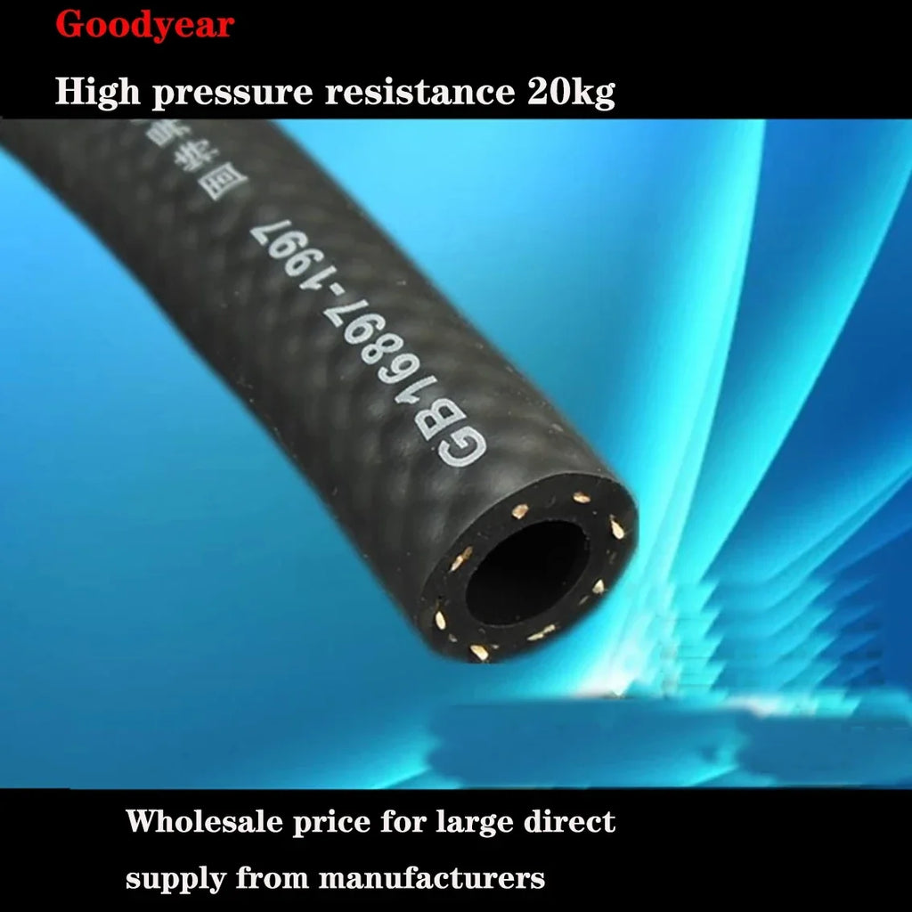 1Meter Fuel Hoses Rubber Hose High-Pressure Hydraulic Steam Water Pipe Diesel Black Rubber Hose Inner Diameter 4/5/6/8mm-38/45mm