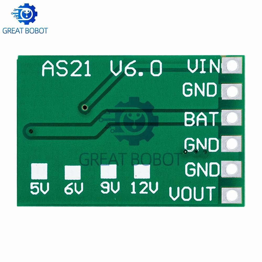 3.7V 4.2V Charger 5V 6V 9V 12V Discharger Board DC DC Converter Boost Module Solar Mobile Power Charger Lithium Battery DD05CVSA