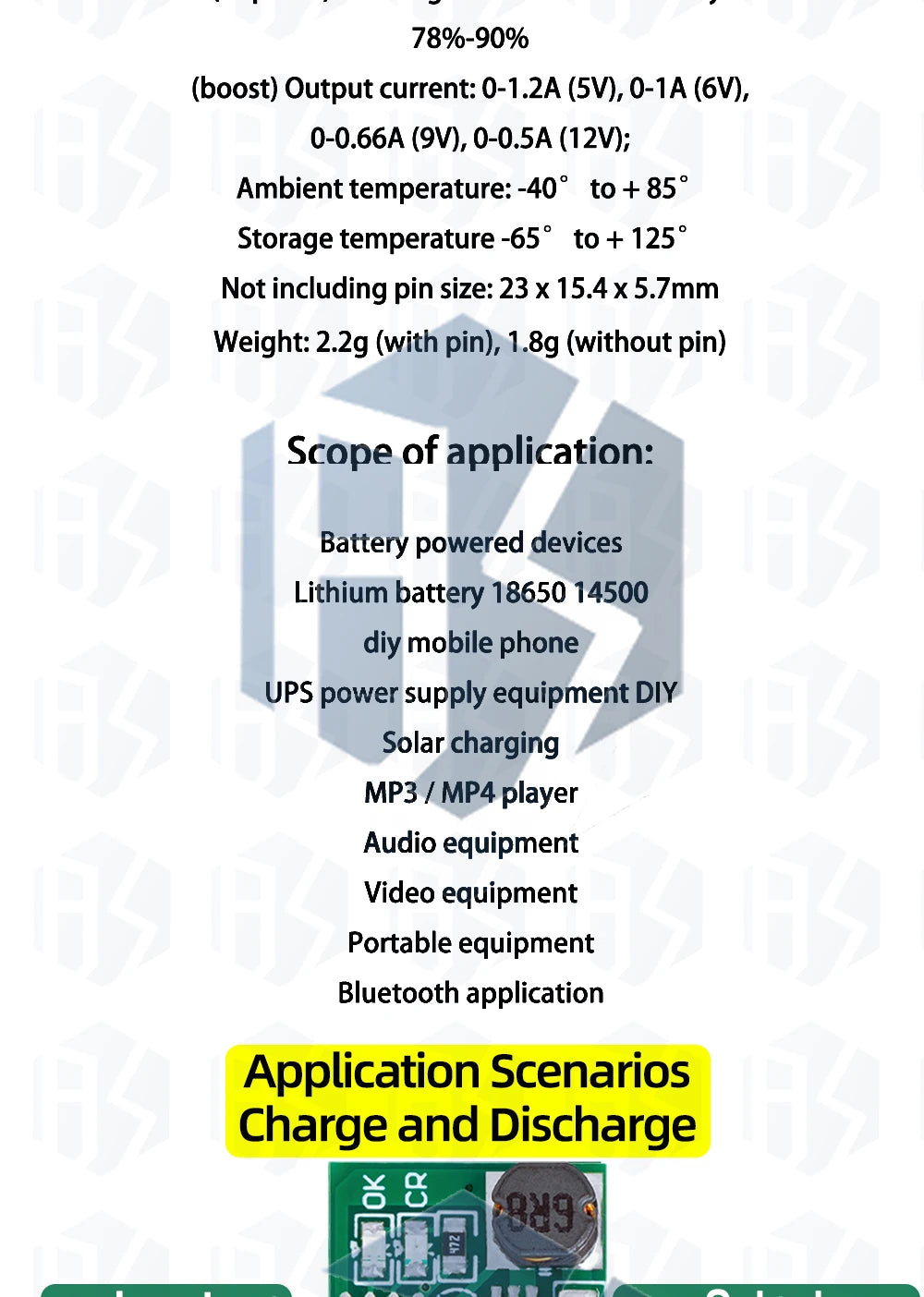 3.7V 4.2V Charger 5V 6V 9V 12V Discharger Board DC DC Converter Boost Module Solar Mobile Power Charger Lithium Battery DD05CVSA
