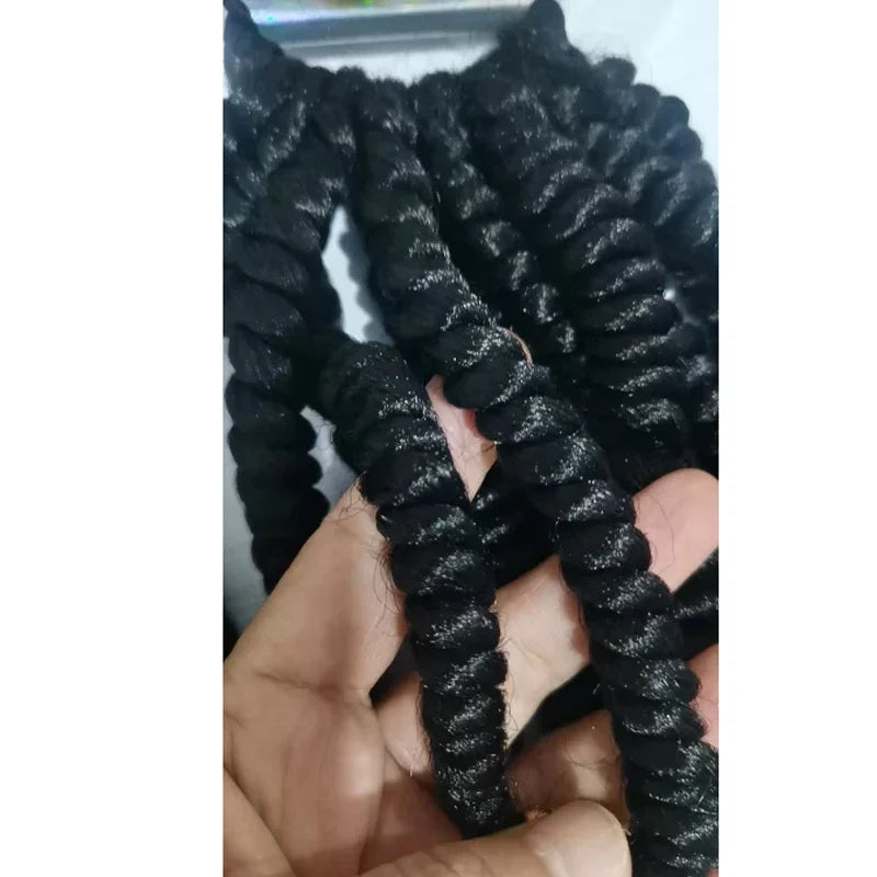 2PCS  Hair 2024 New Little Girls Braided Ponytails with Beads Kids Girls Hair Bow Glitter Shinny Shining with Big Balls Bubbles