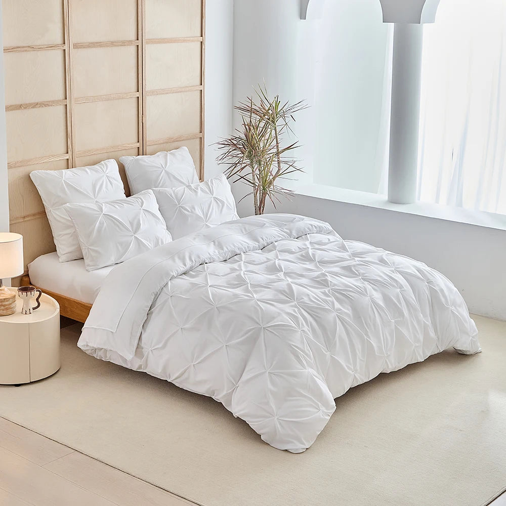 3pcs Bedding Cover，Craft twist design，Simple and superior，Soft and comfortable fabric，Suitable  men and women bedroom decoration