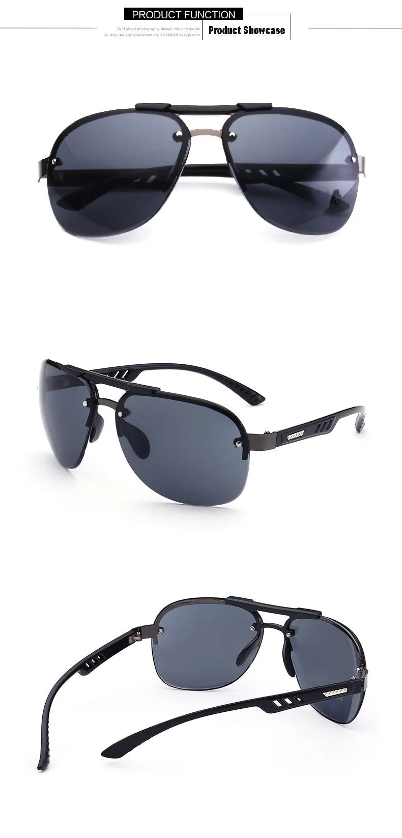 2025 New Sunglasses UV 400 Vintage Punk Rimless Rectangle Men Fashion Glasses Trendy Small Frame Sun Glasses Frameless Eyewear