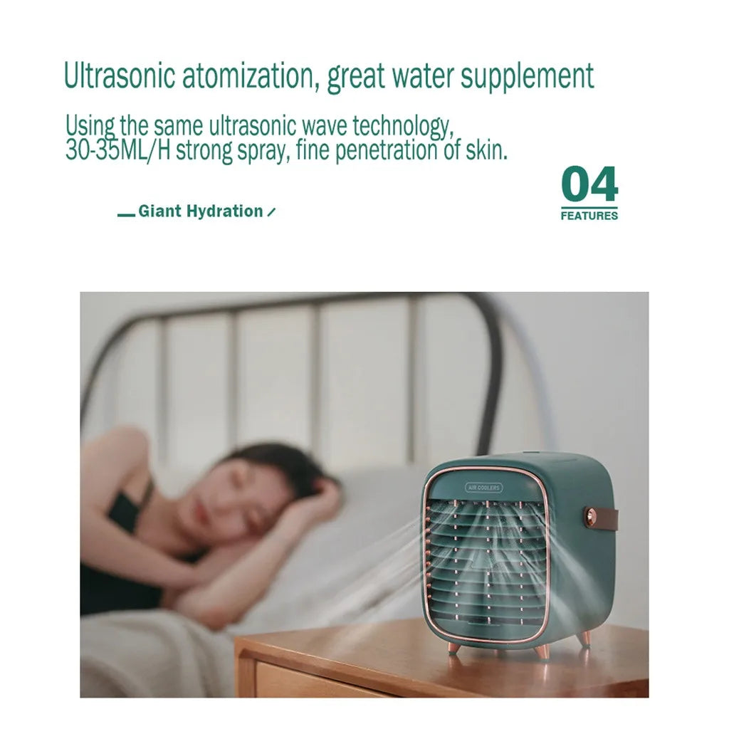 2025 Portable Car Air Cooler Fan Water Cooling Fan Portable Air Conditioner Mobile Car Electrical Air Conditioning For Home Offi