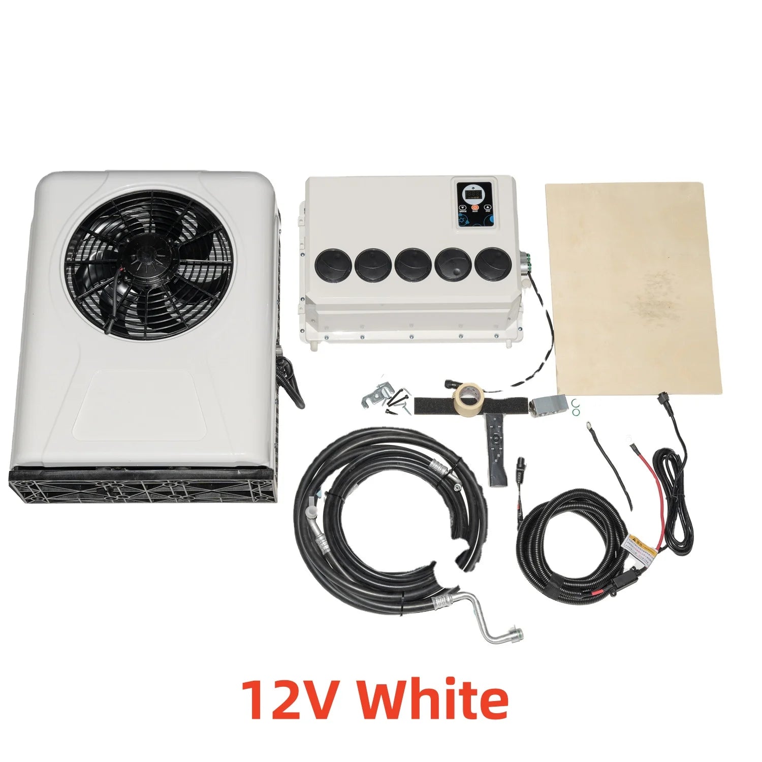12V 10500BTU Automotive Split Air Conditioning System 24V Car Parking air conditioner for Camper Van Tractor Truck Motorhome