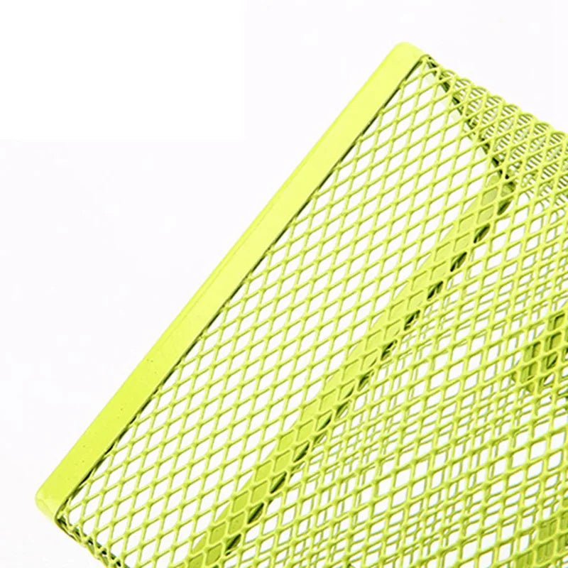 1Pc Fashion Multifunctional Office Stationery Desk Organizer Mesh Collection Pen Holder Organizer Box Office School Supplies