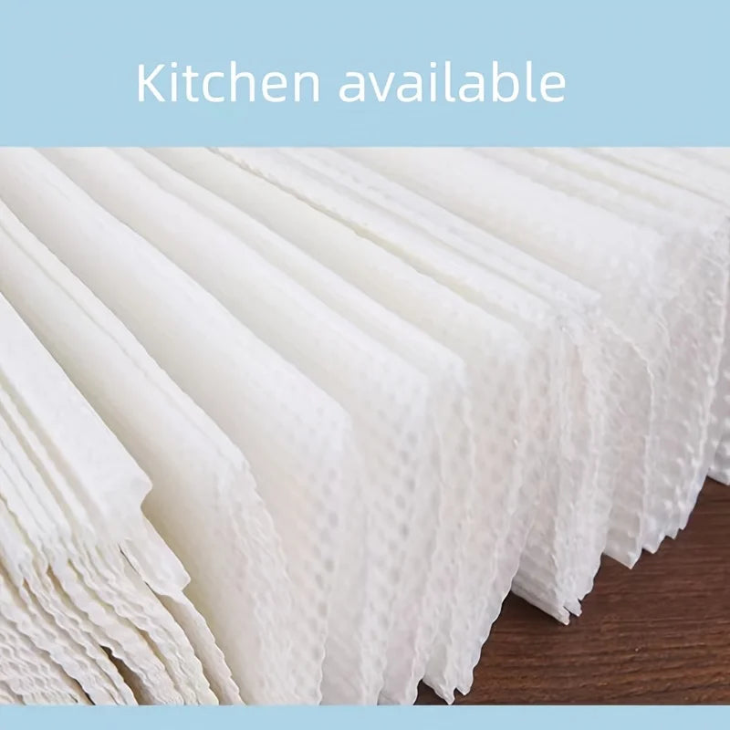 200 Sheets/pack Disposable Paper Towels for Kitchen and Bathroom - Convenient and Hygienic Cleaning Solution, Free Paper Towels