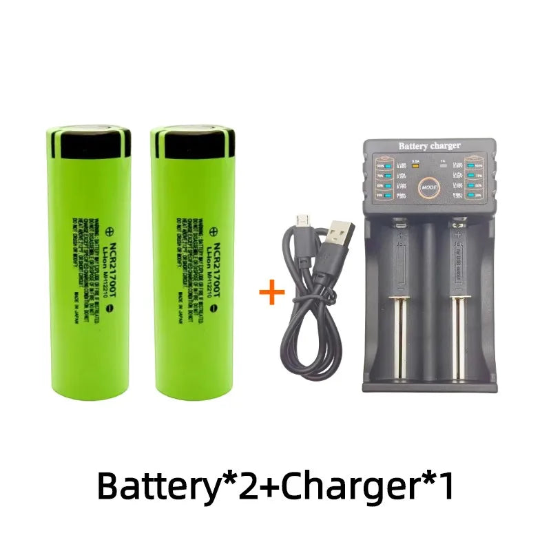 21700 Battery Rechargeable Battery 3.7V 4800mAh 50A Power Li-ion High Discharge Batteries for Electrical Tools+charger