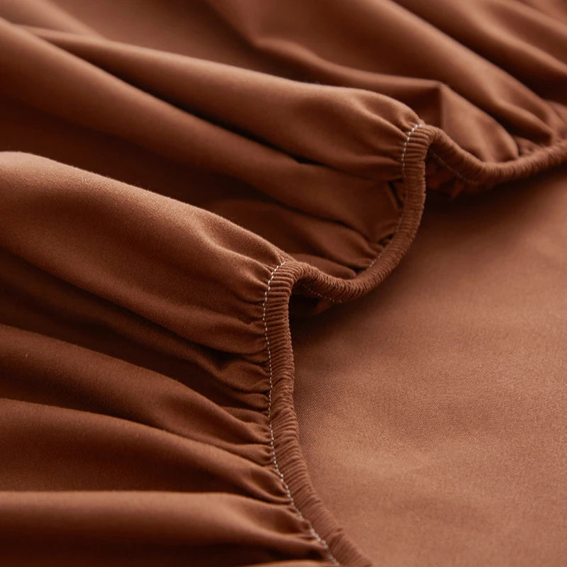 3/4pcs Bedding Set - Waterproof and Breathable Fitted Sheet Set  for Bedroom, 1pc Flat sheet/ 1pc Fitted sheet /2pcs Pillowcases