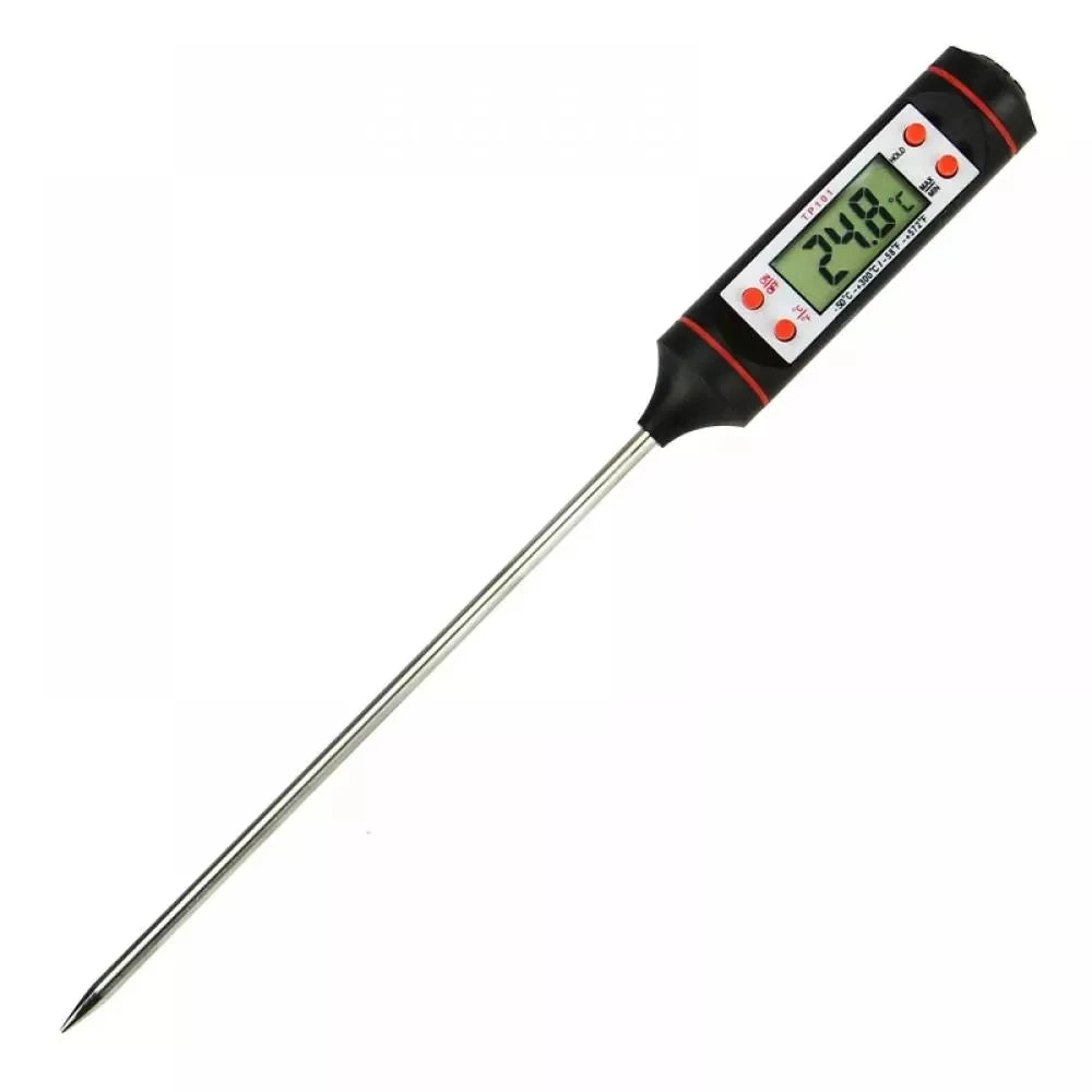 Digital Meat Thermometer with Food Cooking BBQ Probe for Water Milk Oil Oven Temperature Measurement, Digital with 0.1 Accuracy