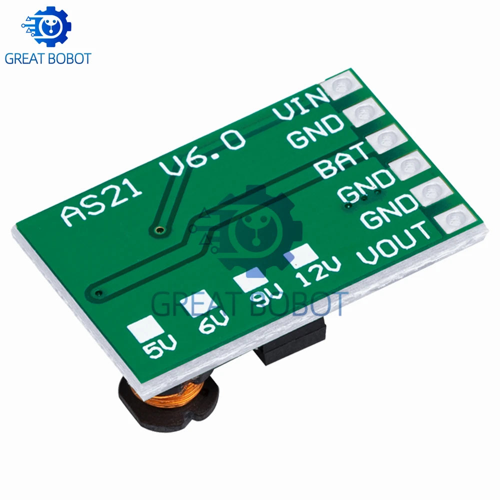 3.7V 4.2V Charger 5V 6V 9V 12V Discharger Board DC DC Converter Boost Module Solar Mobile Power Charger Lithium Battery DD05CVSA