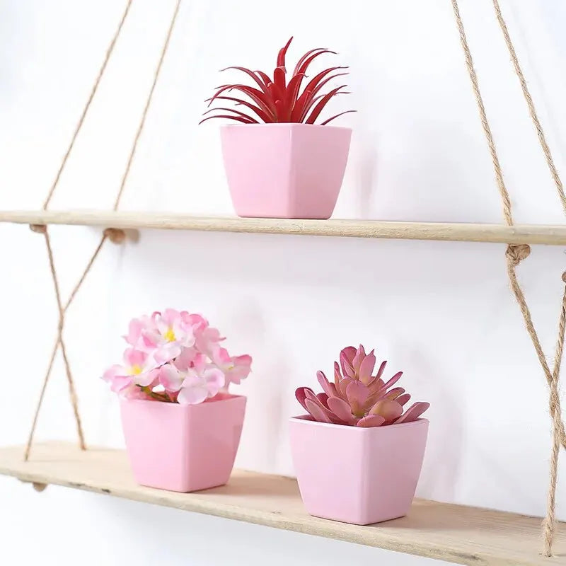 2024 Artificial Flower Potted Plant, Used Year-Round For Home, Bedroom, Study, Office Desktop Shelf Decoration