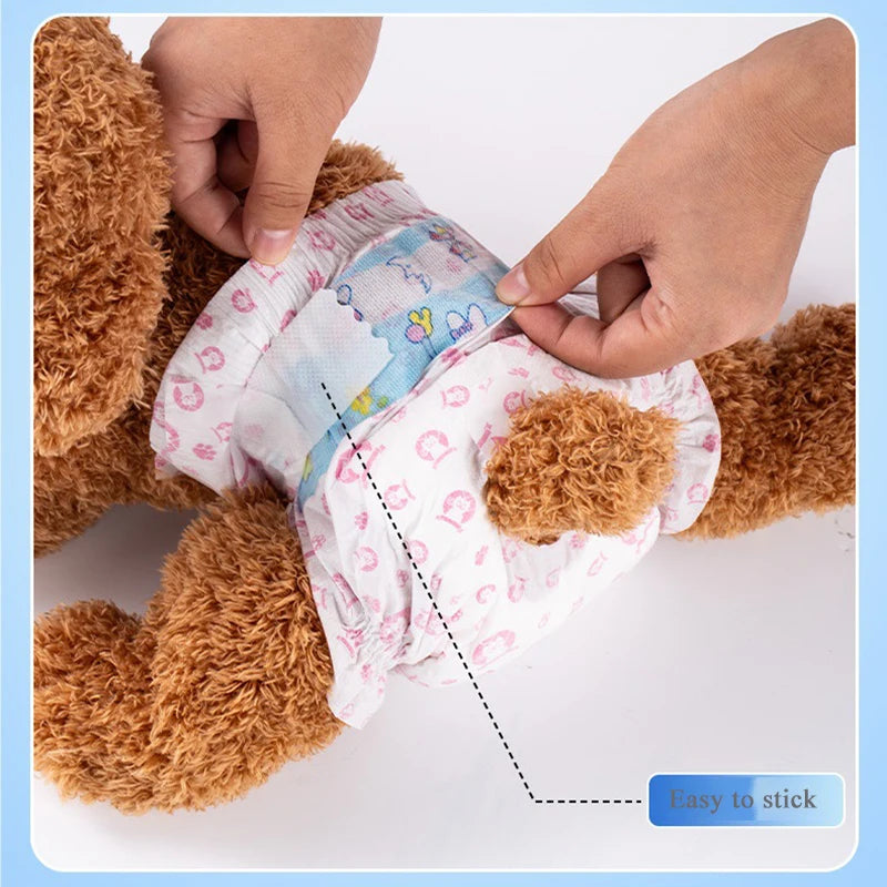 10/12PCs Disposable Pet Diaper for Female Dogs Male Dogs Breathable Absorbent Puppy Menstrual Trousers Dog Accessories