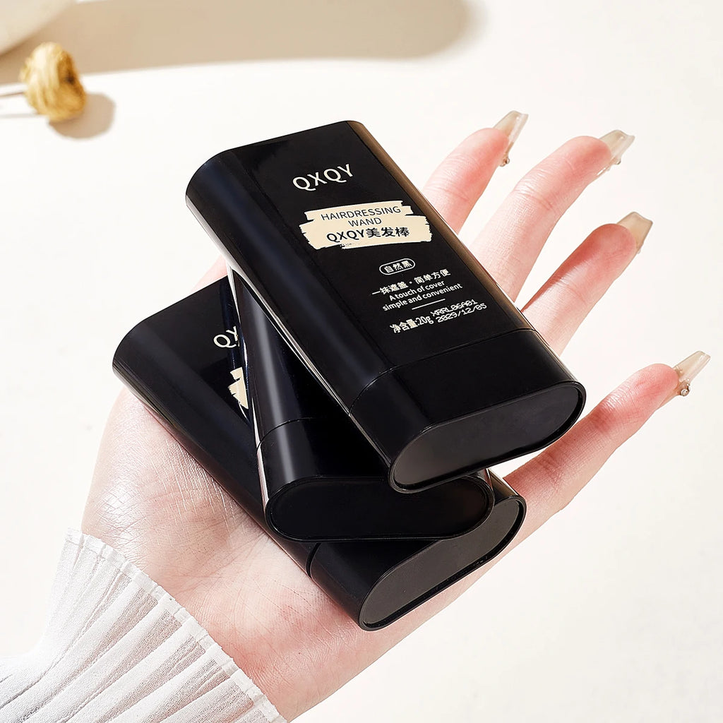 3 Colors Natural Looking Hair Stick to Cover White Hair, Smooth Quick Coloring Non Fading, Disposable Roots Hair Dyeing Stick