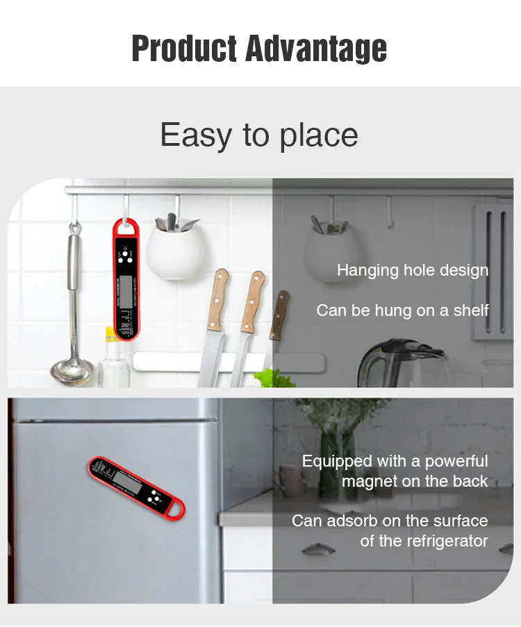 Digital Meat Thermometer Cooking Food Kitchen BBQ Probe Water Milk Oil Liquid Oven Digital Temperaure Sensor Meter Thermocouple