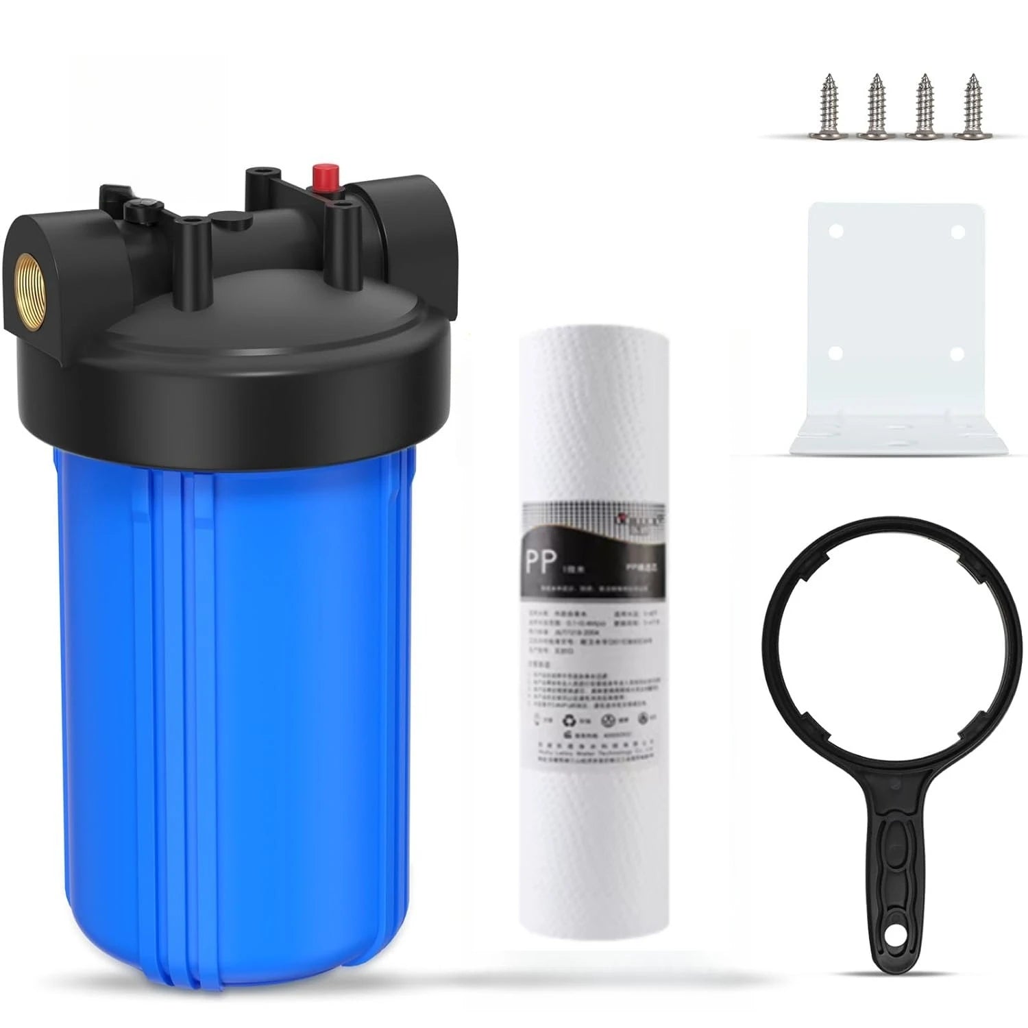 1-Stage Whole House Water Filter, with Iron Manganese Reducing Water Filter, for Well Water,  Universal Housing