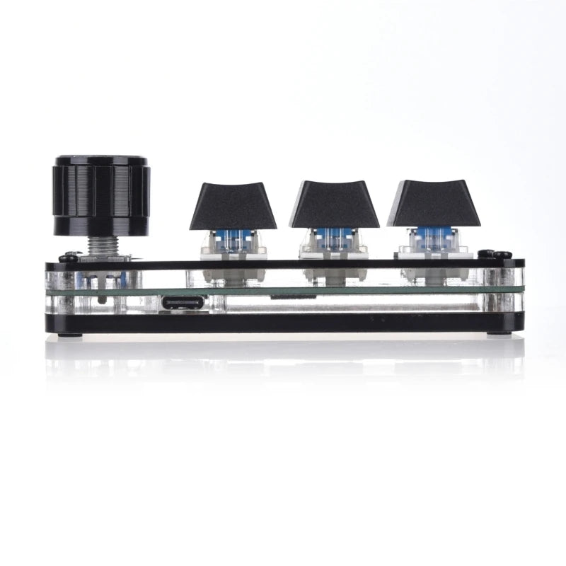 3/5/8/9/10/14/16 Keys Programmable Keyboard Multifunctional USB Mechanical Keyboard One Hand Macro Mechanical Keyboard with Knob