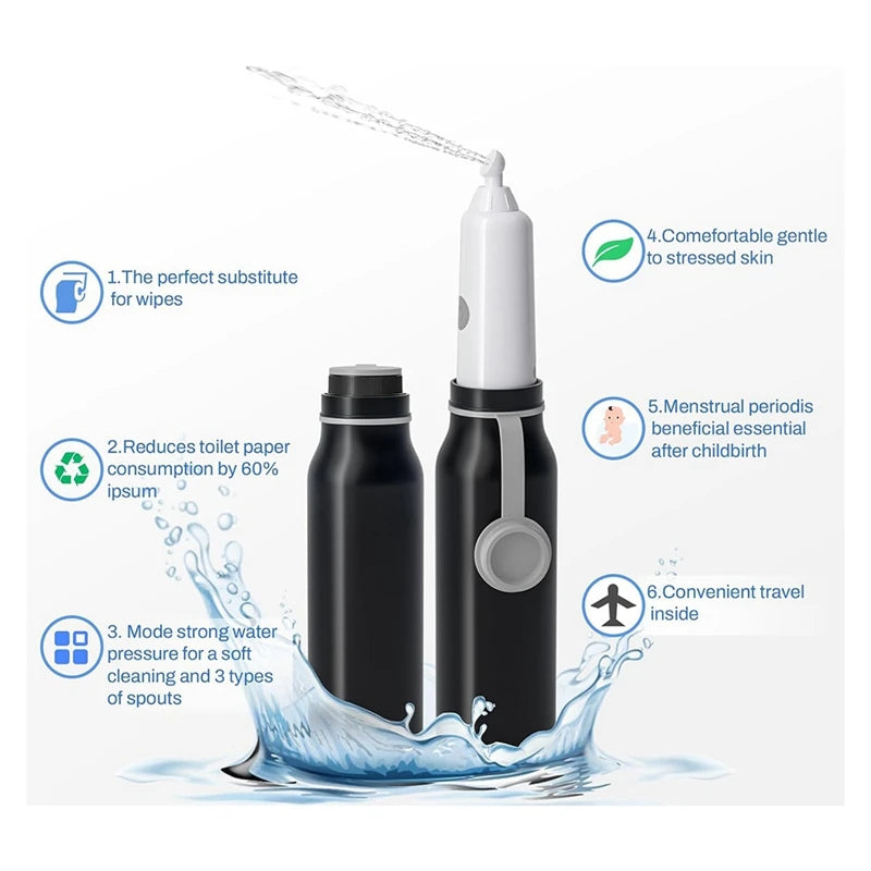 2025 New Portable Bidet For Travel With 3 Sprays Settings, High Pressure Handheld Bidet, Rechargeable Electric Portable Bidet