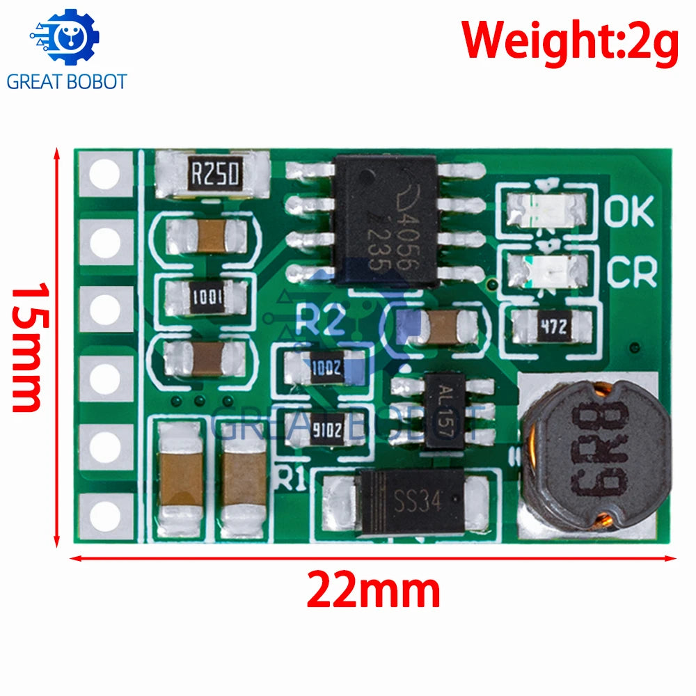 3.7V 4.2V Charger 5V 6V 9V 12V Discharger Board DC DC Converter Boost Module Solar Mobile Power Charger Lithium Battery DD05CVSA