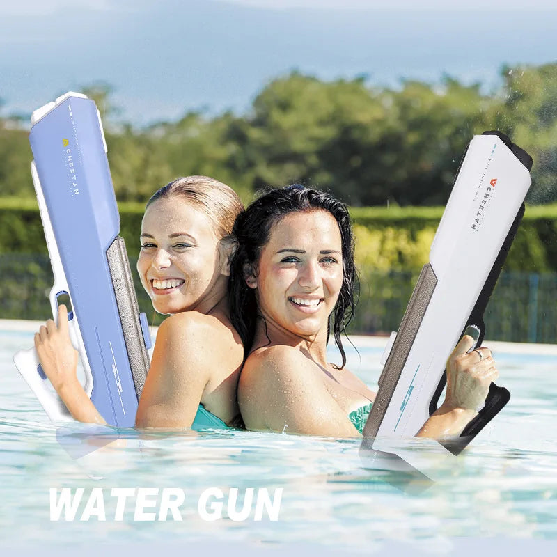 1000ML Super Electric Water Gun Beach Pool Toys, US Children Boys Girls Squirt Guns, Summer Outdoor Shooting Play Launcher Gifts