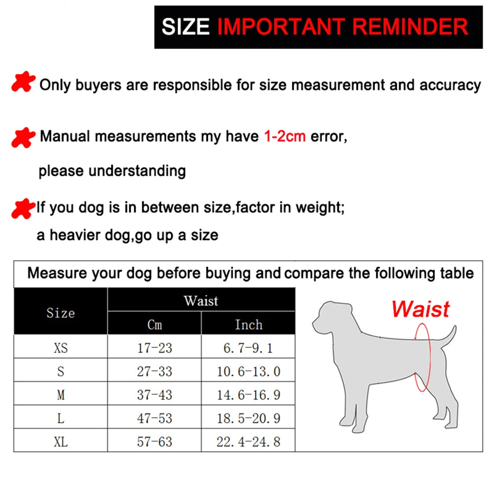 3pcs Washable Male Dog Diapers For Small Big Dogs Reusable Pet Sanitary Panties Bell Wrap High Absorbing Puppy Leak-proof Diaper