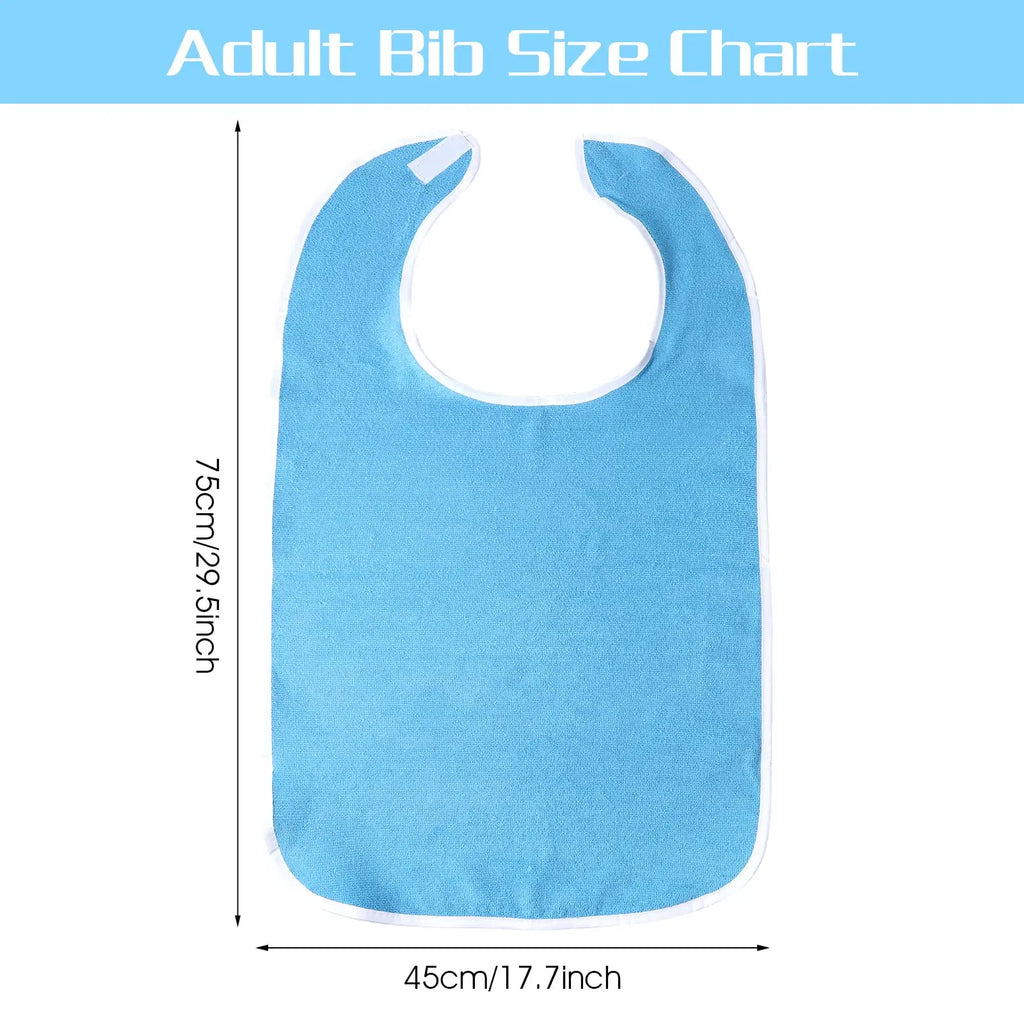 1/2pcs Adjustable Adult Bib Machine Washable for Elderly Adults to Prevent Drooling and Spills Adult Bibs for Eating Nursing Bib