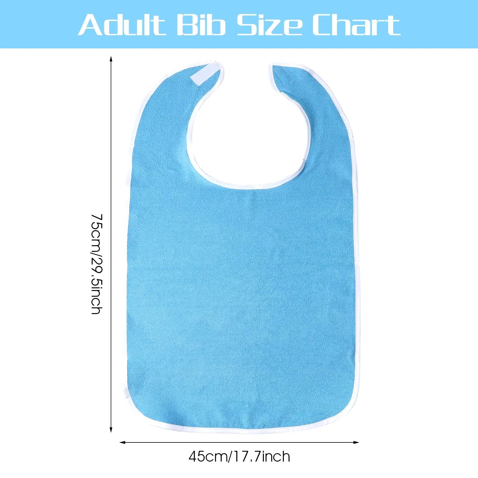 1/2pcs Adjustable Adult Bib Machine Washable for Elderly Adults to Prevent Drooling and Spills Adult Bibs for Eating Nursing Bib