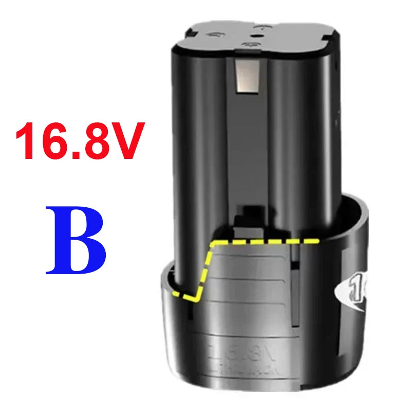 100% New Original 16.8V.13000mAh. Tool. Electric. Battery, rechargeable drill. Screwdriver. Wireless. Electric drill.