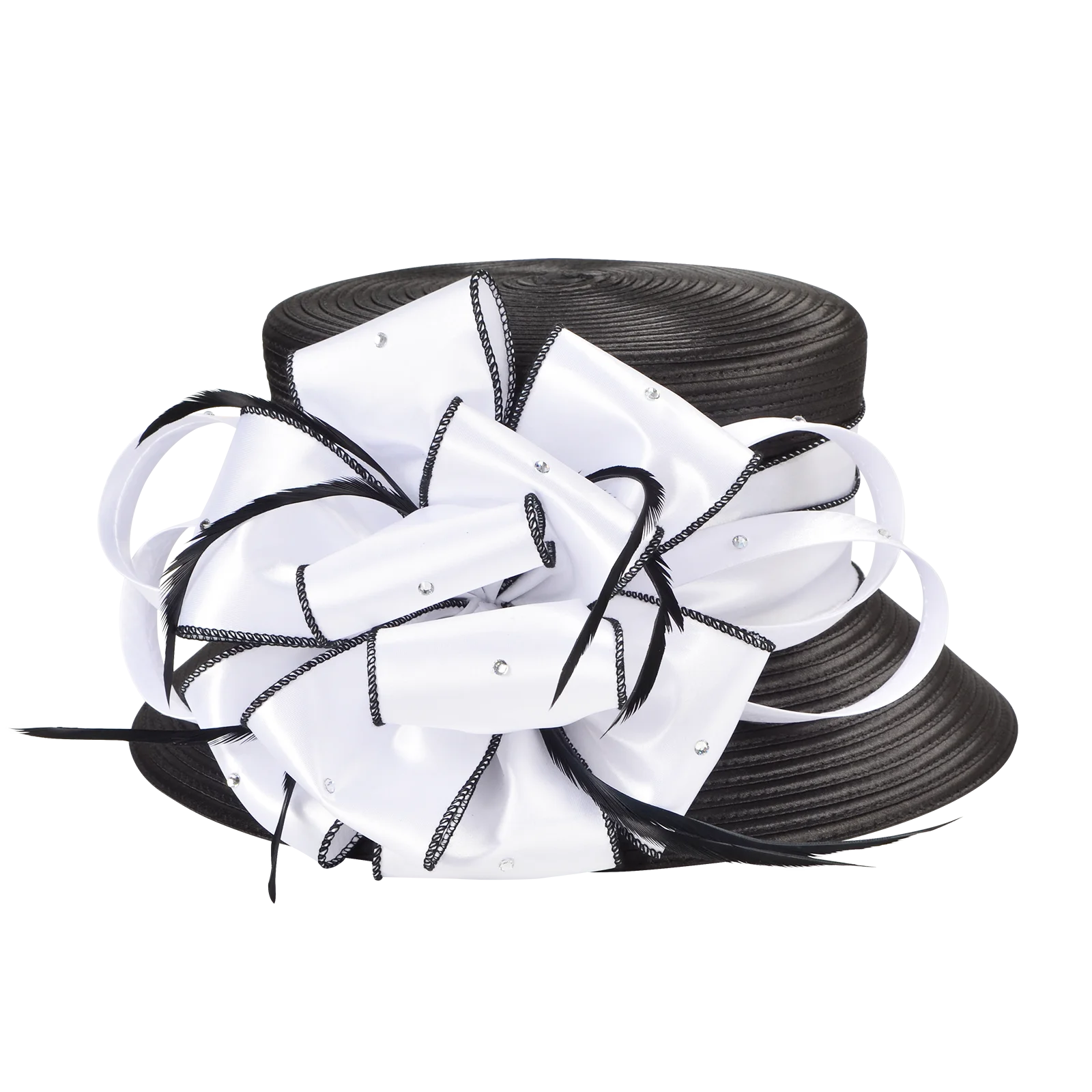 2025 New Fascinator Hats for Women Elegant Wedding and British Lady Deby Race Top Church Hats for Black Women S10-4585