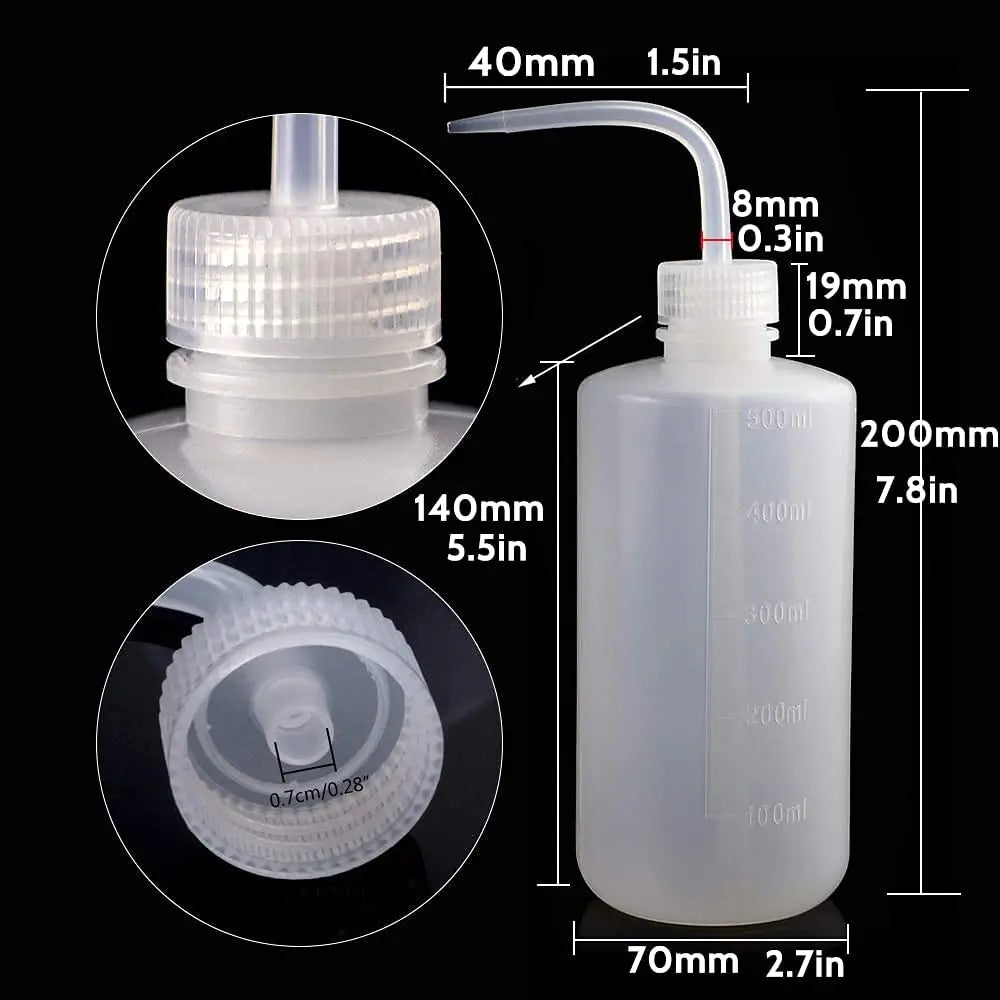 250/500ml Tattoo Spray Bottle Plastic Safety Wash Bottles Lab Tattoo Squeeze Bottle Tattoo Accessories Microblading Supplies