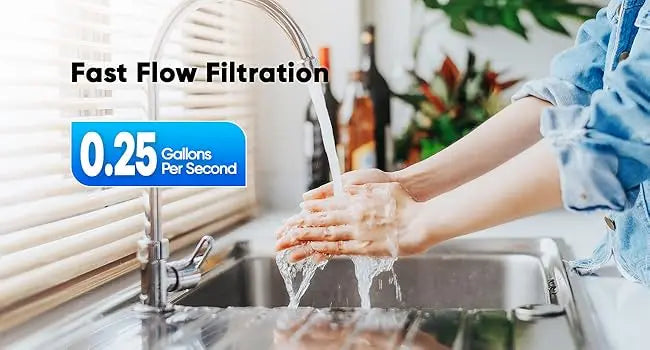 1-Stage Whole House Water Filter, with Iron Manganese Reducing Water Filter, for Well Water,  Universal Housing