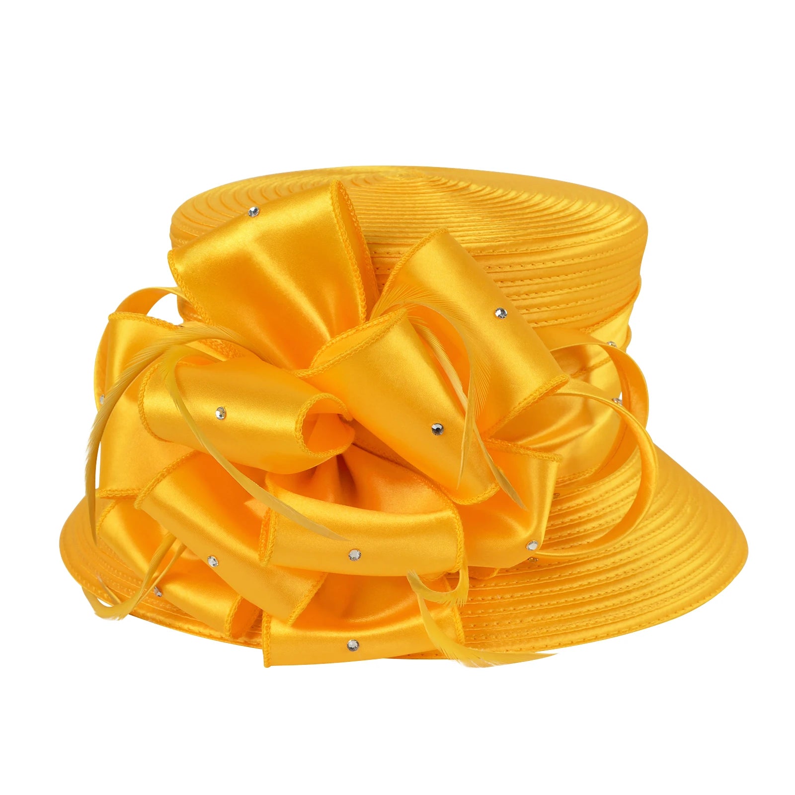 2025 New Fascinator Hats for Women Elegant Wedding and British Lady Deby Race Top Church Hats for Black Women S10-4585