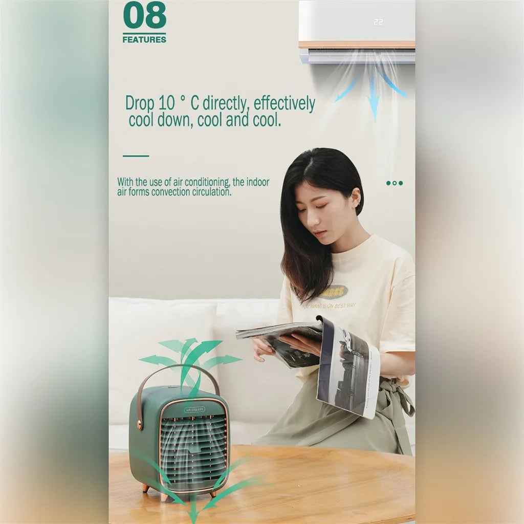 2025 Portable Car Air Cooler Fan Water Cooling Fan Portable Air Conditioner Mobile Car Electrical Air Conditioning For Home Offi