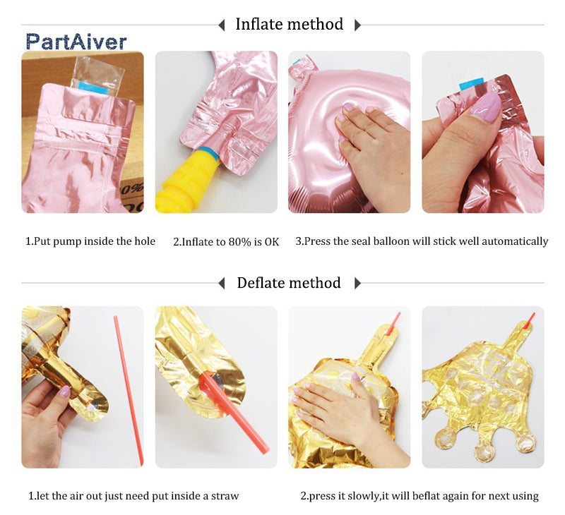 25pcs/set Happy Birthday Balloons Set Foil Letter Balloon Garland Bunting Banners Kids Birthday Party Babay Shower Decoration