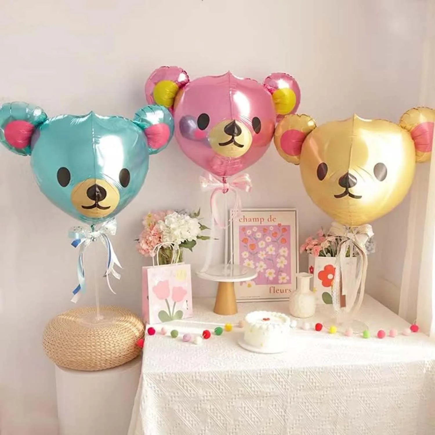 10 sets of 40cm single head party decoration balloon racks suitable for birthdays, secrets, anniversaries