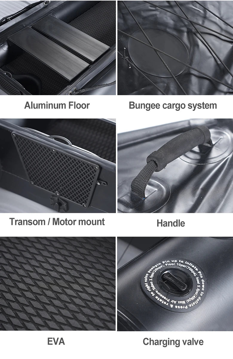 2-Person Inflatable Fishing Kayak w/ Aluminum Oars & Pump - Lightweight PVC Canoe for Lake/River, Durable Portable Watercraft