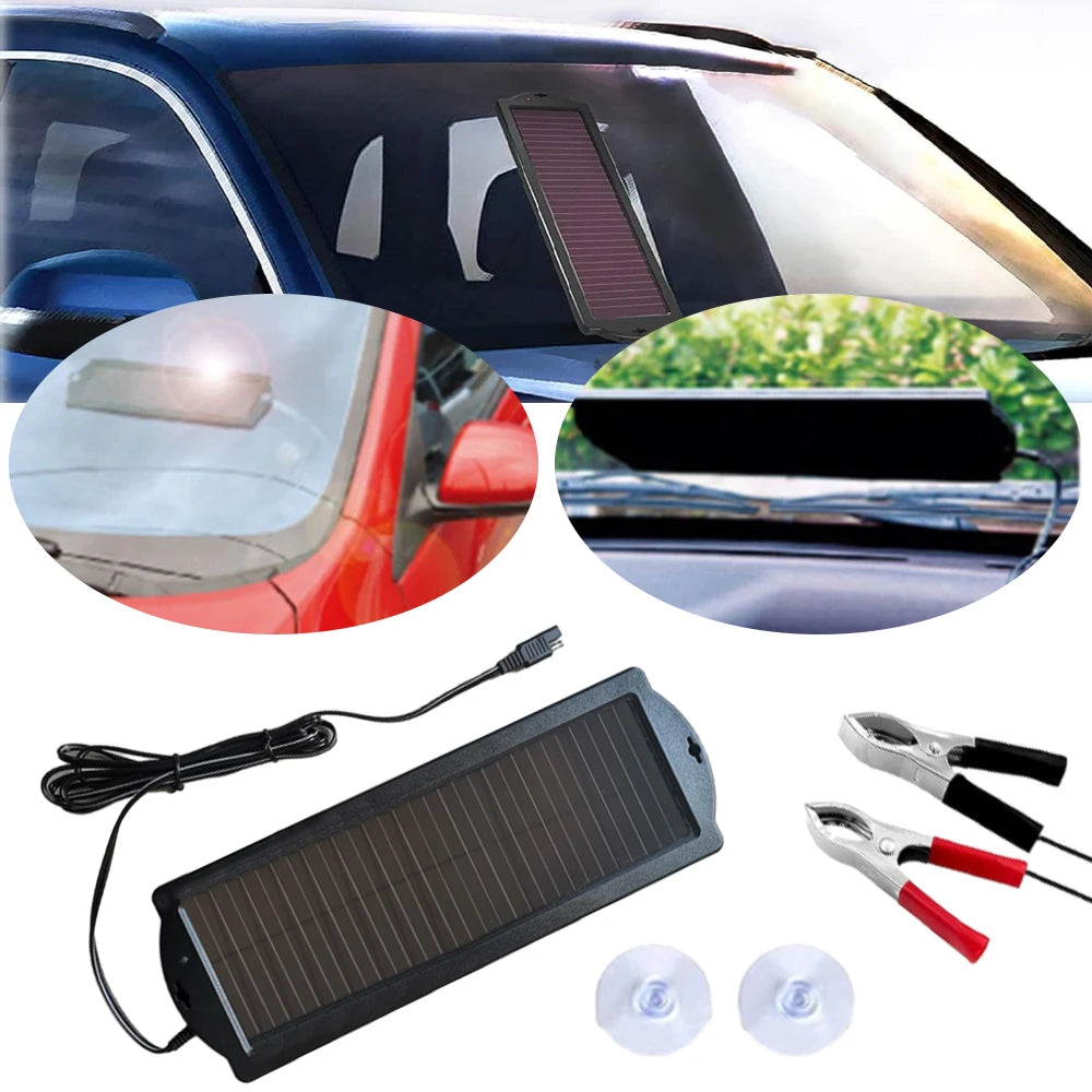 18 V DC 1.5W Car Electric Vehicle Battery Smart Charger Portable Solar Car Battery Charger Maintainer