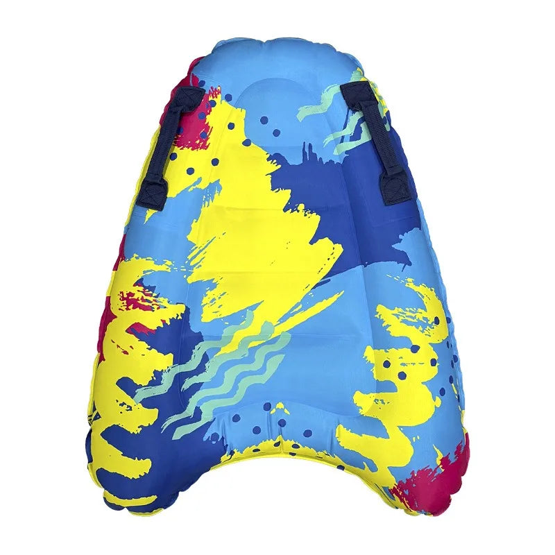 1 Piece of Outdoor Sea Play Thickeneded Kidsren's Surfboard with Handle, Portable and Environmentally Friendly Pvc Water Skiing Board, Foldableable and Portable, Suitable for Swimming Pool Seaside Activities