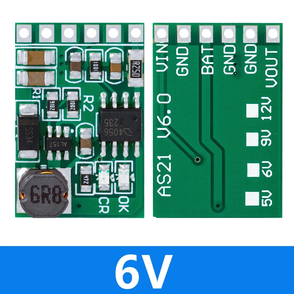3.7V 4.2V Charger 5V 6V 9V 12V Discharger Board DC DC Converter Boost Module Solar Mobile Power Charger Lithium Battery DD05CVSA